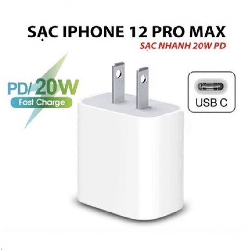 Cóc Sạc Nhanh 20w Cho iPhone 11/12/13/14 Pro Max Hãng (BH 6T)