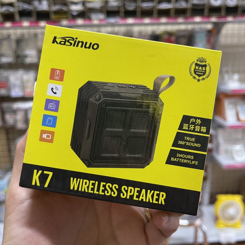 Loa Bluetooth Kasinuo K7 Nhỏ Gọn Đơn Giản (BH 3T)