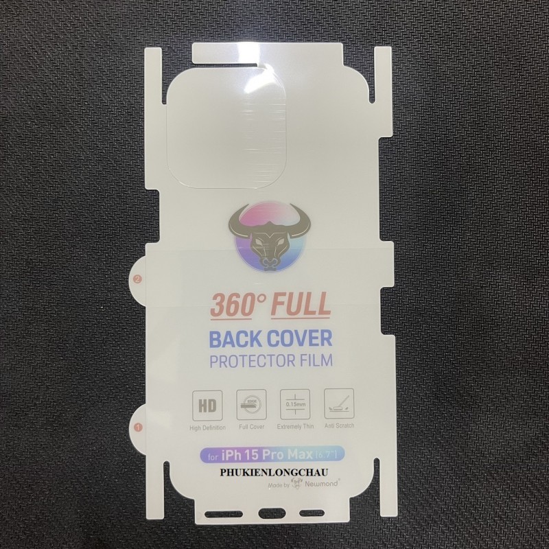 Miếng Dán Lưng iPhone 15 Pro Max PPF Trong Bóng Miếng Dán Lưng iPhone 15 Pro Max PPF Trong Bóng