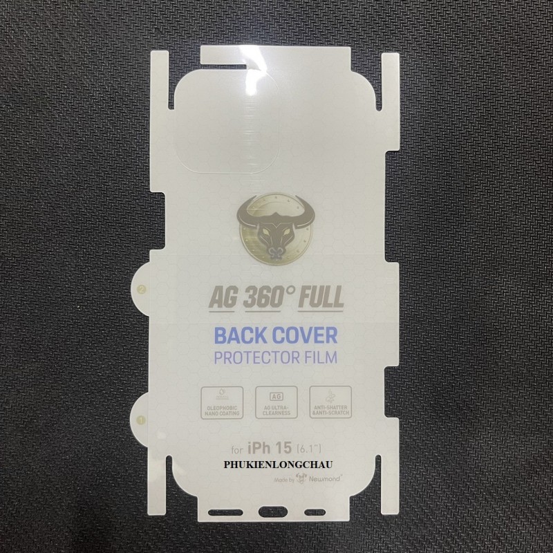 Miếng Dán Lưng iPhone 15 PPF Nhám Trong AG Chống Vân Tay Miếng Dán Lưng iPhone 15 PPF Nhám Trong AG Chống Vân Tay