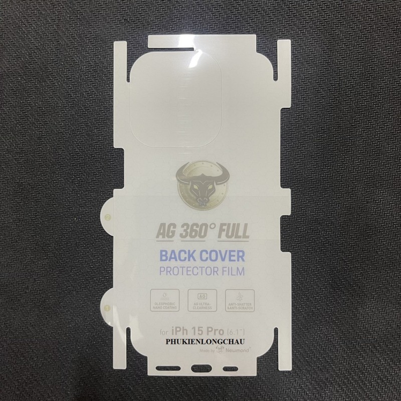 Miếng Dán Lưng iPhone 15 Pro PPF Nhám Trong AG Chống Vân Tay Miếng Dán Lưng iPhone 15 Pro PPF Nhám Trong AG Chống Vân Tay
