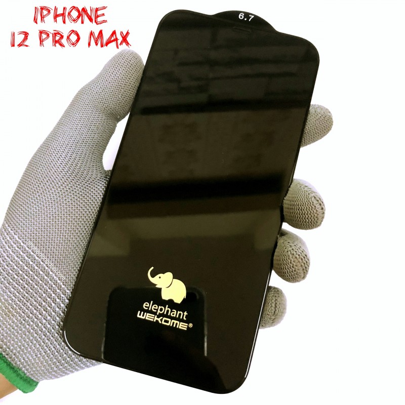 Miếng Dán Cường Lực iPhone 12 Pro Max Con Voi Elephant WK Cao Cấp Không Hộp Miếng Dán Cường Lực iPhone 12 Pro Max Con Voi Elephant WK Cao Cấp Không Hộp