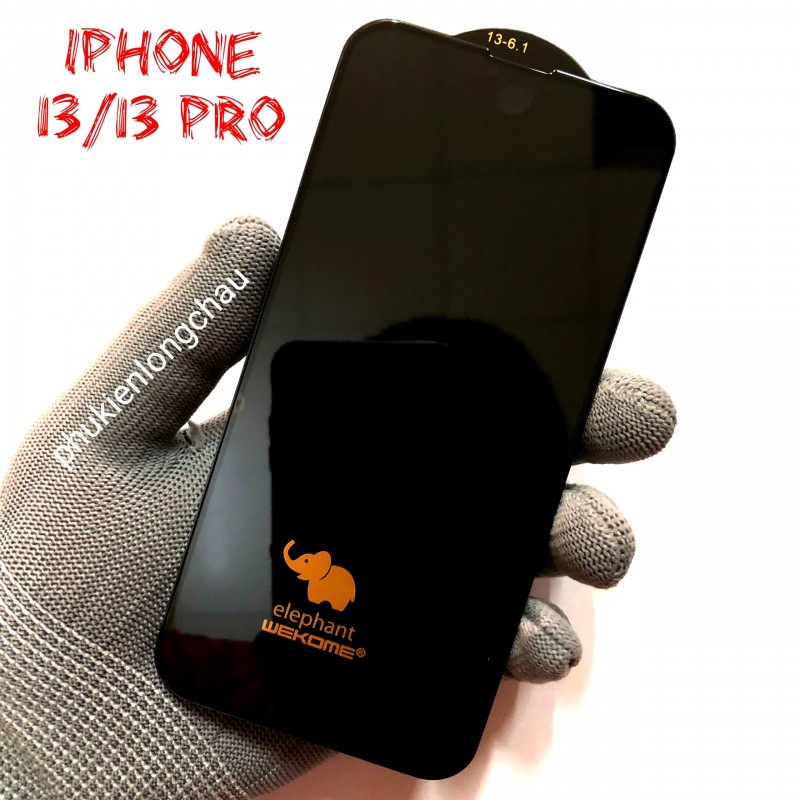 Miếng Dán Cường Lực iPhone 13/13 Pro/14 Con Voi Elephant WK Cao Cấp Không Hộp Miếng Dán Cường Lực iPhone 13/13 Pro/14 Con Voi Elephant WK Cao Cấp Không Hộp