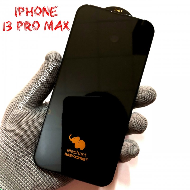 Miếng Dán Cường Lực iPhone 13 Pro Max/14 Plus Con Voi Elephant WK Cao Cấp Không Hộp Miếng Dán Cường Lực iPhone 13 Pro Max/14 Plus Con Voi Elephant WK Cao Cấp Không Hộp