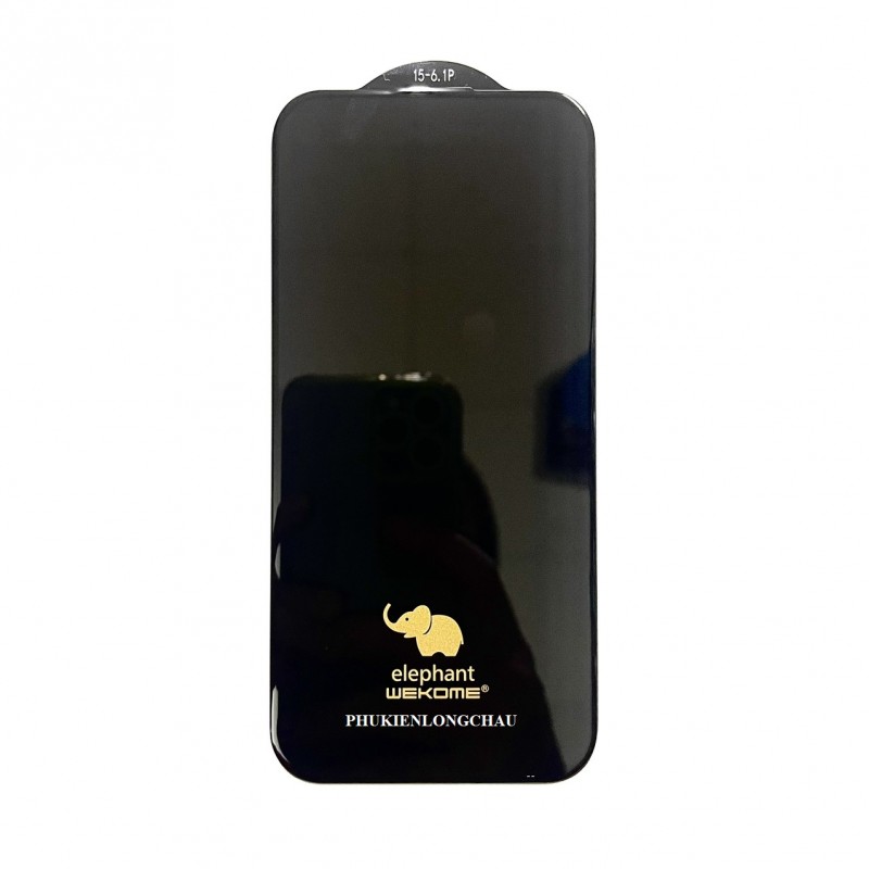 Miếng Dán Cường Lực iPhone 15 Pro Con Voi Elephant WK Cao Cấp Không Hộp Miếng Dán Cường Lực iPhone 15 Pro Con Voi Elephant WK Cao Cấp Không Hộp