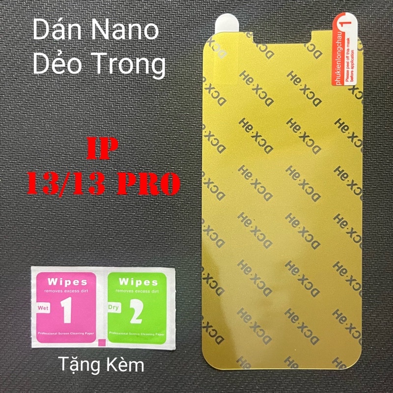 Miếng Dán Màn Hình iPhone 13 / 13 Pro /14 Siêu Mỏng Dẻo Nano DCX-9H Miếng Dán Màn Hình iPhone 13 / 13 Pro /14 Siêu Mỏng Dẻo Nano DCX-9H