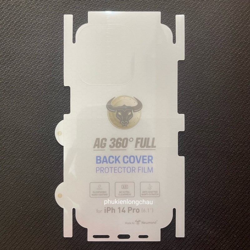 Miếng Dán Lưng iPhone 14 Pro PPF Nhám Trong AG Chống Vân Tay Miếng Dán Lưng iPhone 14 Pro PPF Nhám Trong AG Chống Vân Tay