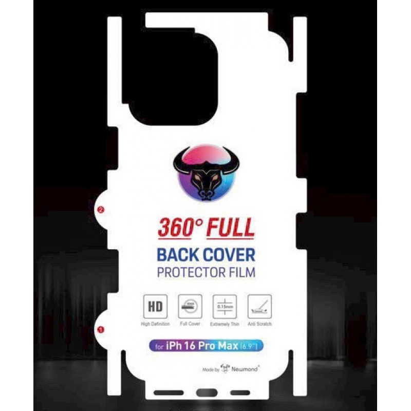Miếng Dán Lưng iPhone 16 Pro Max PPF Trong Bóng Miếng Dán Lưng iPhone 16 Pro Max PPF Trong Bóng