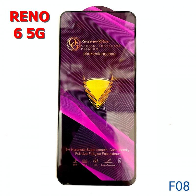 Miếng Dán Cường Lực Oppo Reno 6 5G Full Màn Hình Full Keo Màu Đen (F08) Miếng Dán Cường Lực Oppo Reno 6 5G Full Màn Hình Full Keo Màu Đen (F08)