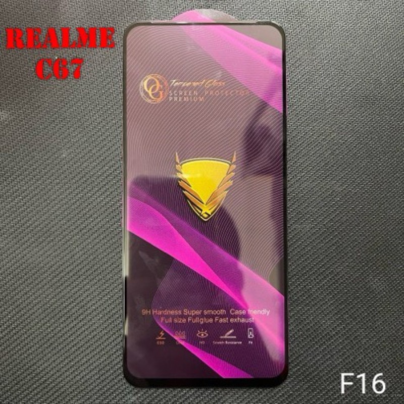 Miếng Dán Cường Lực Realme C67 4G Full Màn Hình Full Keo Màu Đen (F16) Miếng Dán Cường Lực Realme C67 4G Full Màn Hình Full Keo Màu Đen (F16)