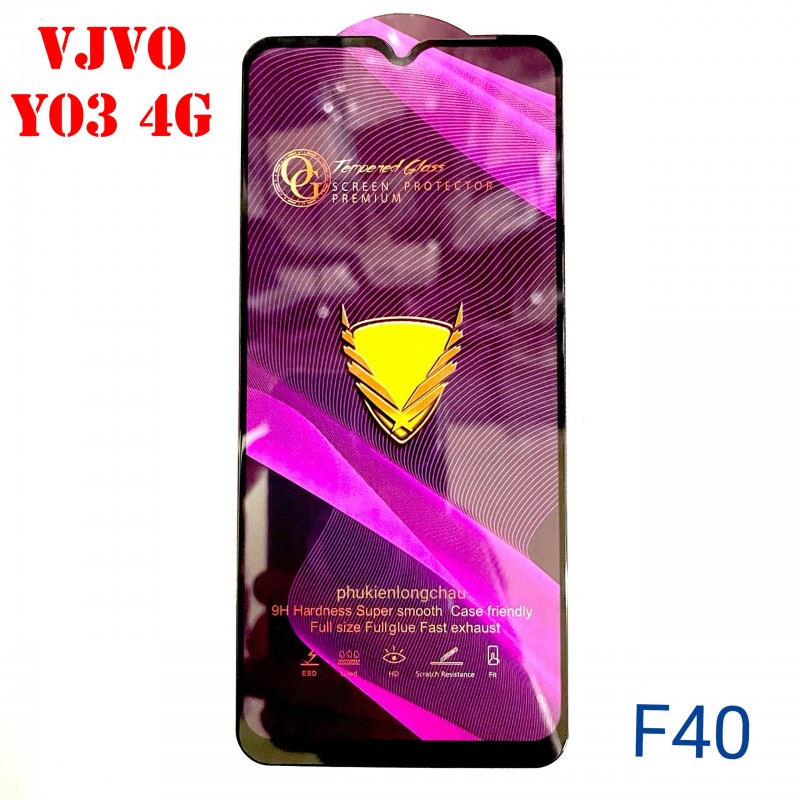 Miếng Dán Cường Lực Vivo Y03 4G / Y18 4G Full Màn Hình Full Keo Màu Đen (F40) Miếng Dán Cường Lực Vivo Y03 4G / Y18 4G Full Màn Hình Full Keo Màu Đen (F40)