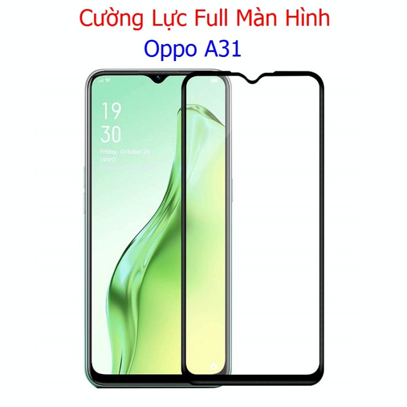 Miếng Dán Cường Lực Oppo A31 Full Màn Hình Full Keo Màu Đen (F07*) Miếng Dán Cường Lực Oppo A31 Full Màn Hình Full Keo Màu Đen (F07*)