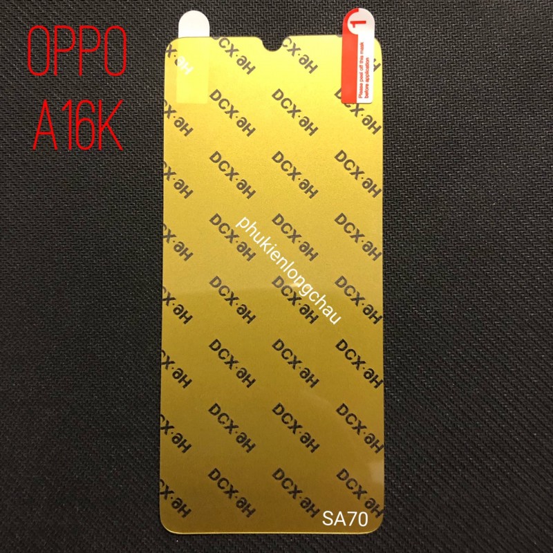 Miếng Dán Màn Hình Oppo A16k Siêu Mỏng Dẻo Nano DCX-9H (N11) Miếng Dán Màn Hình Oppo A16k Siêu Mỏng Dẻo Nano DCX-9H (N11)