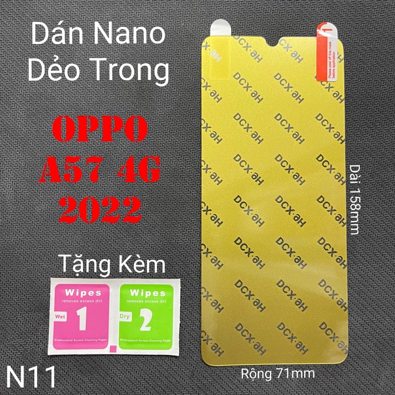 Miếng Dán Màn Hình Oppo A57 4G / A77 4G Siêu Mỏng Dẻo Nano DCX-9H (N11) Miếng Dán Màn Hình Oppo A57 4G / A77 4G Siêu Mỏng Dẻo Nano DCX-9H (N11)