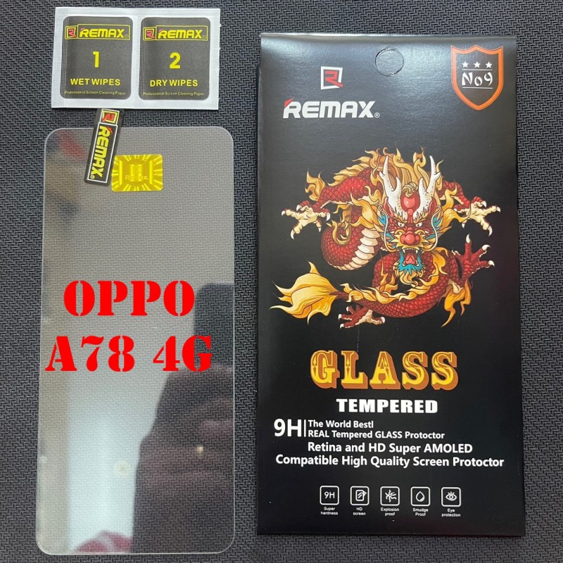 Miếng Dán Cường Lực Oppo A78 4G Trong Suốt Mỏng Chính Hãng Remax (R12) Miếng Dán Cường Lực Oppo A78 4G Trong Suốt Mỏng Chính Hãng Remax (R12)