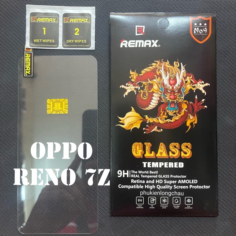 Miếng Dán Cường Lực Oppo Reno 7z 5G / 8z 5G Trong Suốt Mỏng Chính Hãng Remax (R1)