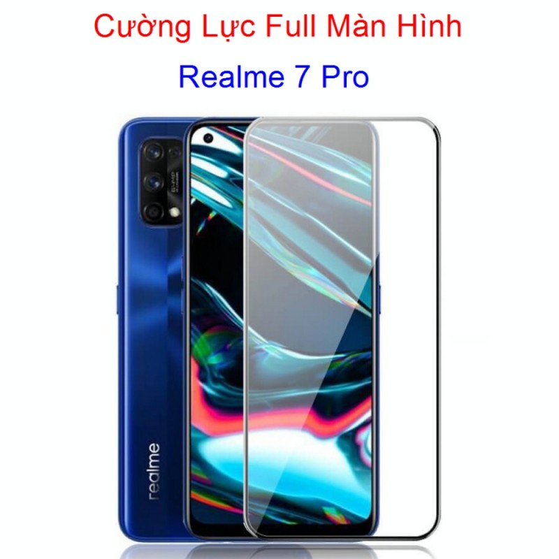 Miếng Dán Cường Lực Realme 7 Pro Full Màn Hình Full Keo Màu Đen Miếng Dán Cường Lực Realme 7 Pro Full Màn Hình Full Keo Màu Đen