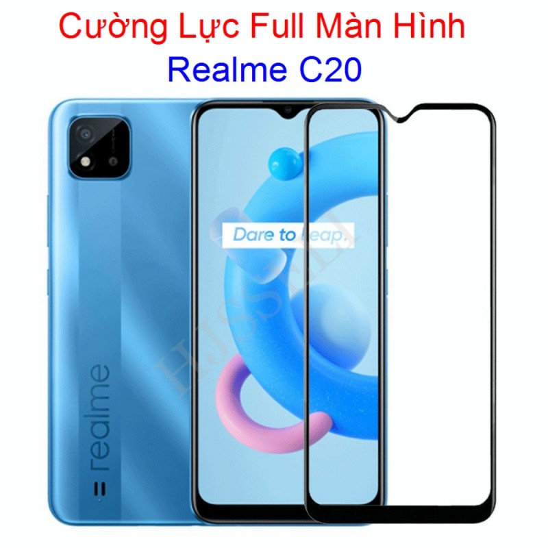 Miếng Dán Cường Lực Realme C20 / C11 2021 Full Màn Hình Full Keo Màu Đen (F07) Miếng Dán Cường Lực Realme C20 / C11 2021 Full Màn Hình Full Keo Màu Đen (F07)