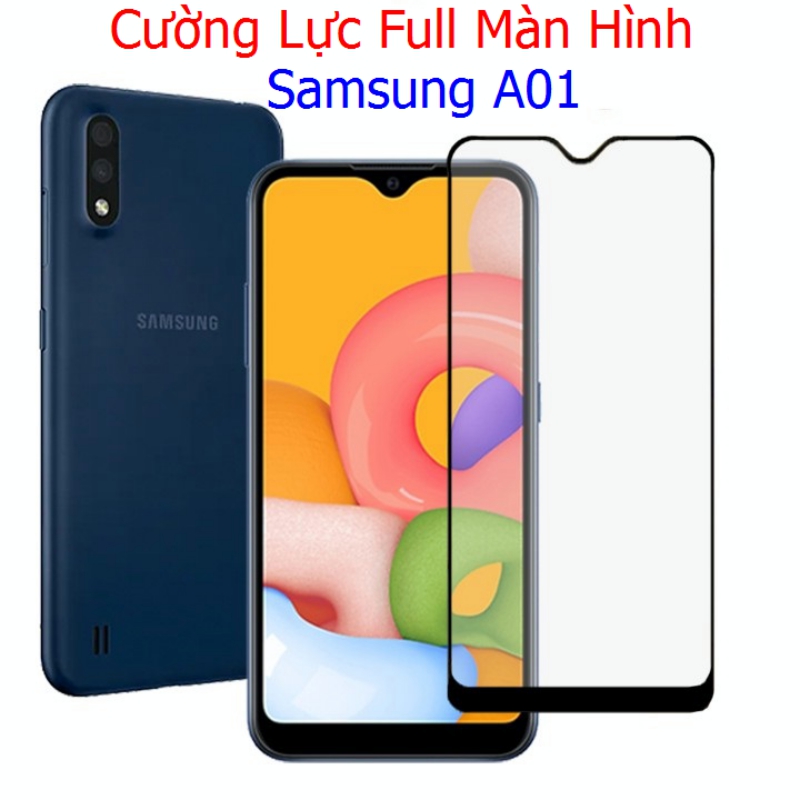 Miếng Dán Cường Lực Samsung A01 Full Màn Hình Full Keo Màu Đen Miếng Dán Cường Lực Samsung A01 Full Màn Hình Full Keo Màu Đen