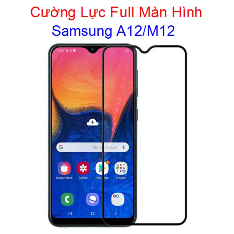 Miếng Dán Cường Lực Samsung A12/M12 Full Màn Hình Full Keo Màu Đen (F32) Miếng Dán Cường Lực Samsung A12/M12 Full Màn Hình Full Keo Màu Đen (F32)