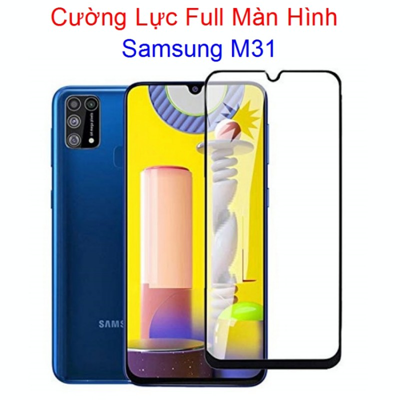 Miếng Dán Cường Lực Samsung M31 Full Màn Hình Full Keo Màu Đen (F25) Miếng Dán Cường Lực Samsung M31 Full Màn Hình Full Keo Màu Đen (F25)