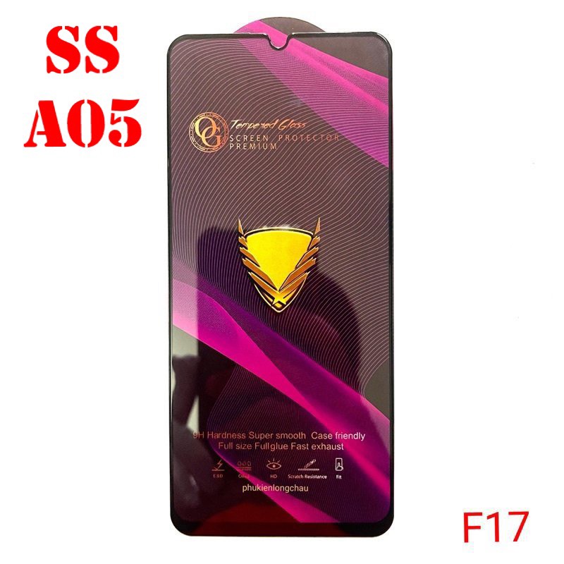 Miếng Dán Cường Lực Samsung A05 Full Màn Hình Full Keo Màu Đen (F17) Miếng Dán Cường Lực Samsung A05 Full Màn Hình Full Keo Màu Đen (F17)