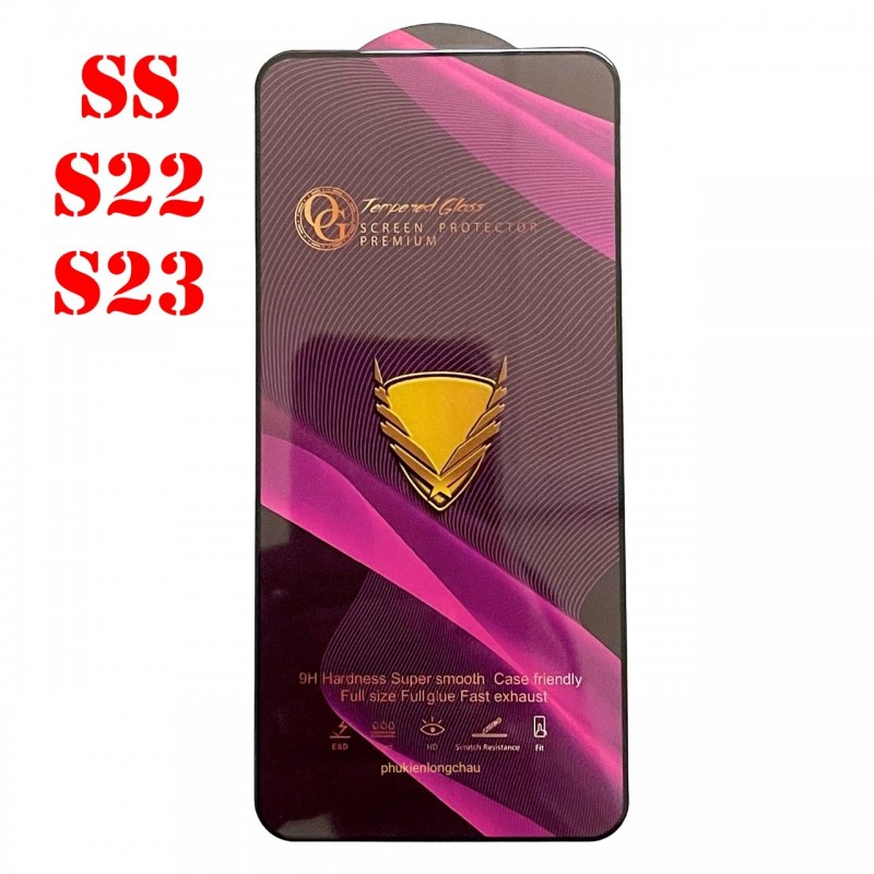 Miếng Dán Cường Lực Samsung S23 / S22 Full Màn Hình Full Keo Màu Đen Miếng Dán Cường Lực Samsung S23 / S22 Full Màn Hình Full Keo Màu Đen