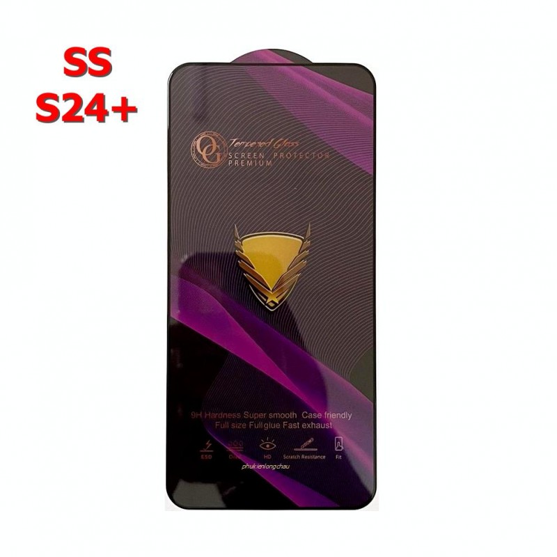 Miếng Dán Cường Lực Samsung S24 Plus Full Màn Hình Full Keo Màu Đen Miếng Dán Cường Lực Samsung S24 Plus Full Màn Hình Full Keo Màu Đen