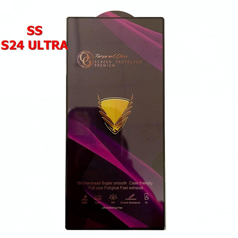 Miếng Dán Cường Lực Samsung S24 Ultra Full Màn Hình Full Keo Màu Đen Miếng Dán Cường Lực Samsung S24 Ultra Full Màn Hình Full Keo Màu Đen