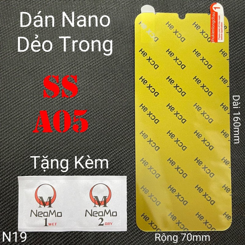 Miếng Dán Màn Hình Samsung A05 Siêu Mỏng Dẻo Nano DCX-9H (N19) Miếng Dán Màn Hình Samsung A05 Siêu Mỏng Dẻo Nano DCX-9H (N19)