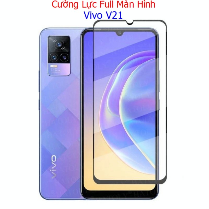 Miếng Dán Cường Lực Vivo V21 Full Màn Hình Full Keo Màu Đen Miếng Dán Cường Lực Vivo V21 Full Màn Hình Full Keo Màu Đen