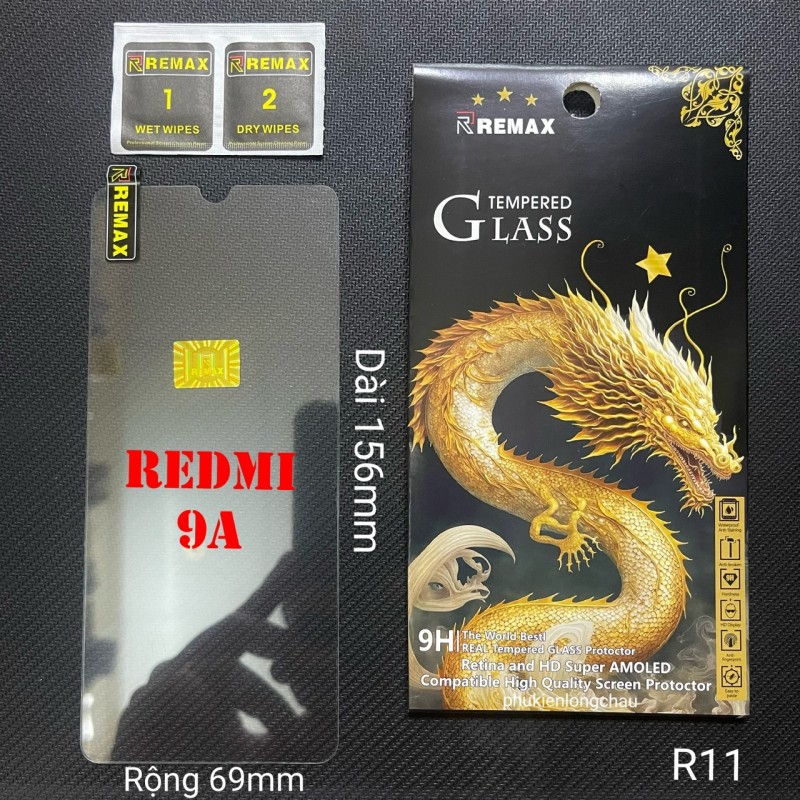 Miếng Dán Cường Lực Xiaomi Redmi 9A Trong Suốt Mỏng Chính Hãng Remax (R11) Miếng Dán Cường Lực Xiaomi Redmi 9A Trong Suốt Mỏng Chính Hãng Remax (R11)