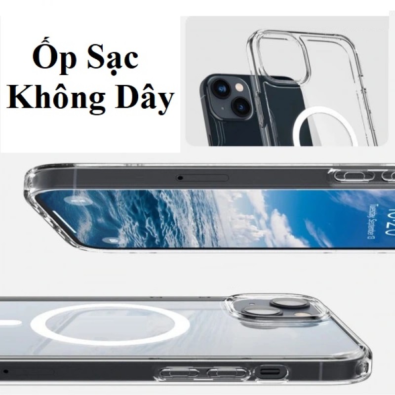 Ốp Lưng iPhone 15 Plus Dẻo Trong Chống Sốc Hổ Trợ Sạc Không Dây Magnetic Ốp Lưng iPhone 15 Plus Dẻo Trong Chống Sốc Hổ Trợ Sạc Không Dây Magnetic
