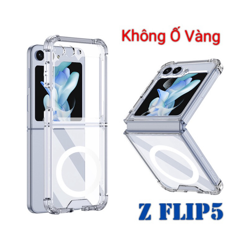 Ốp Lưng Samsung Z Flip 5 Dẻo Trong Chống Sốc Hổ Trợ Sạc Không Dây Magnetic Ốp Lưng Samsung Z Flip 5 Dẻo Trong Chống Sốc Hổ Trợ Sạc Không Dây Magnetic