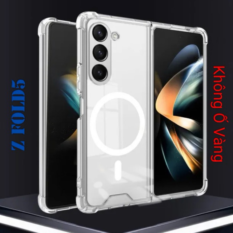 Ốp Lưng Samsung Z Fold 5 Dẻo Trong Chống Sốc Hổ Trợ Sạc Không Dây Magnetic Ốp Lưng Samsung Z Fold 5 Dẻo Trong Chống Sốc Hổ Trợ Sạc Không Dây Magnetic