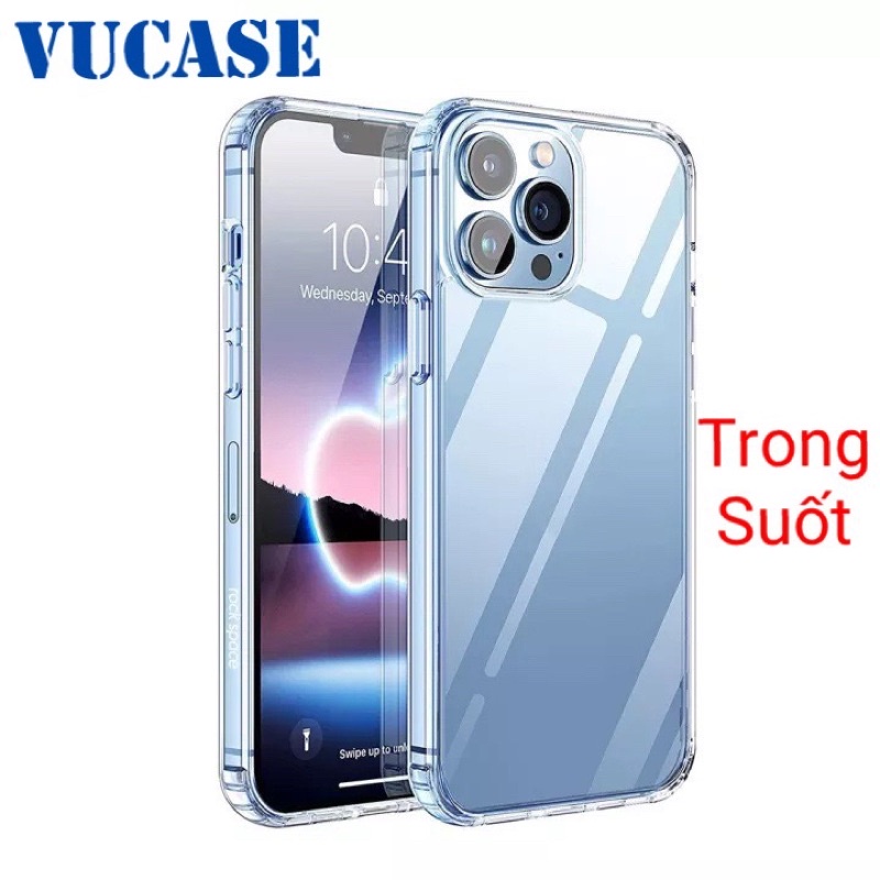 Ốp Lưng iPhone 13 Pro Max Dẻo Siêu Trong Suốt Chống Trơn Trượt Chính Hãng VU Cao Cấp Ốp Lưng iPhone 13 Pro Max Dẻo Siêu Trong Suốt Chống Trơn Trượt Chính Hãng VU Cao Cấp