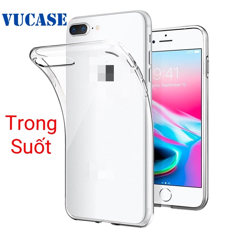 Ốp Lưng iPhone 7 Plus/8 Plus Dẻo Siêu Trong Suốt Chống Trơn Trượt Chính Hãng VU Cao Cấp Ốp Lưng iPhone 7 Plus/8 Plus Dẻo Siêu Trong Suốt Chống Trơn Trượt Chính Hãng VU Cao Cấp