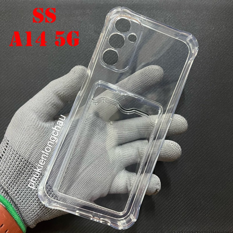 Ốp Lưng Samsung A14 4G / A14 5G Trong Chống Sốc Gù Bảo Vệ Camera Kèm Ngăn Đựng Thẻ Ốp Lưng Samsung A14 4G / A14 5G Trong Chống Sốc Gù Bảo Vệ Camera Kèm Ngăn Đựng Thẻ