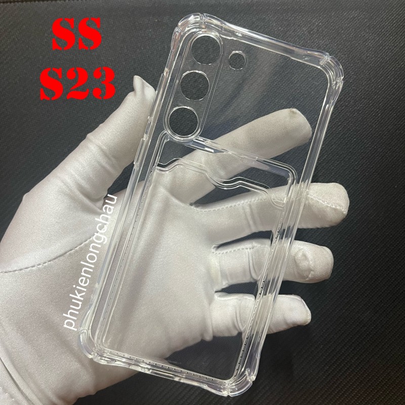 Ốp Lưng Samsung S23 Trong Chống Sốc Gù Bảo Vệ Camera Kèm Ngăn Đựng Thẻ Ốp Lưng Samsung S23 Trong Chống Sốc Gù Bảo Vệ Camera Kèm Ngăn Đựng Thẻ