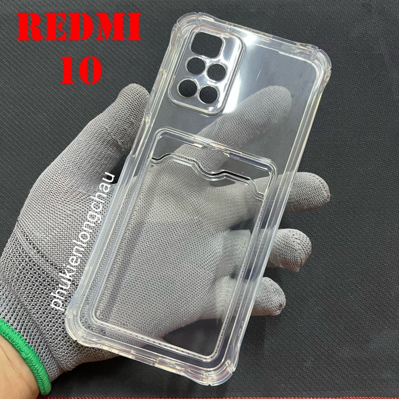 Ốp Lưng Xiaomi Redmi 10 4G Trong Chống Sốc Gù Bảo Vệ Camera Kèm Ngăn Đựng Thẻ Ốp Lưng Xiaomi Redmi 10 4G Trong Chống Sốc Gù Bảo Vệ Camera Kèm Ngăn Đựng Thẻ