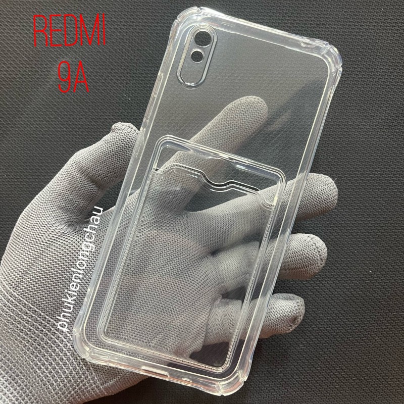 Ốp Lưng Xiaomi Redmi 9A Trong Chống Sốc Gù Bảo Vệ Camera Kèm Ngăn Đựng Thẻ Ốp Lưng Xiaomi Redmi 9A Trong Chống Sốc Gù Bảo Vệ Camera Kèm Ngăn Đựng Thẻ