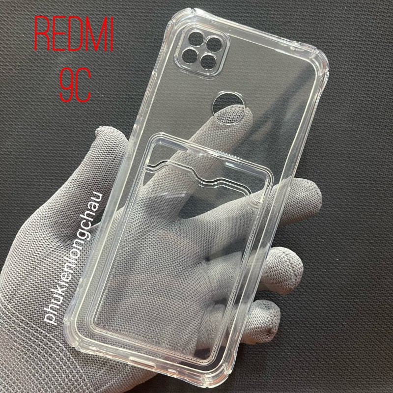 Ốp Lưng Xiaomi Redmi 9C / 10A / Poco C31 Trong Chống Sốc Gù Bảo Vệ Camera Kèm Ngăn Đựng Thẻ Ốp Lưng Xiaomi Redmi 9C / 10A / Poco C31 Trong Chống Sốc Gù Bảo Vệ Camera Kèm Ngăn Đựng Thẻ