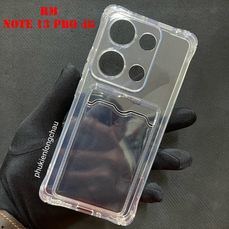 Ốp Lưng Xiaomi Redmi Note 13 Pro 4G / Poco M6 Pro 4g Trong Chống Sốc Gù Bảo Vệ Camera Kèm Ngăn Đựng Thẻ Ốp Lưng Xiaomi Redmi Note 13 Pro 4G / Poco M6 Pro 4g Trong Chống Sốc Gù Bảo Vệ Camera Kèm Ngăn Đựng Thẻ