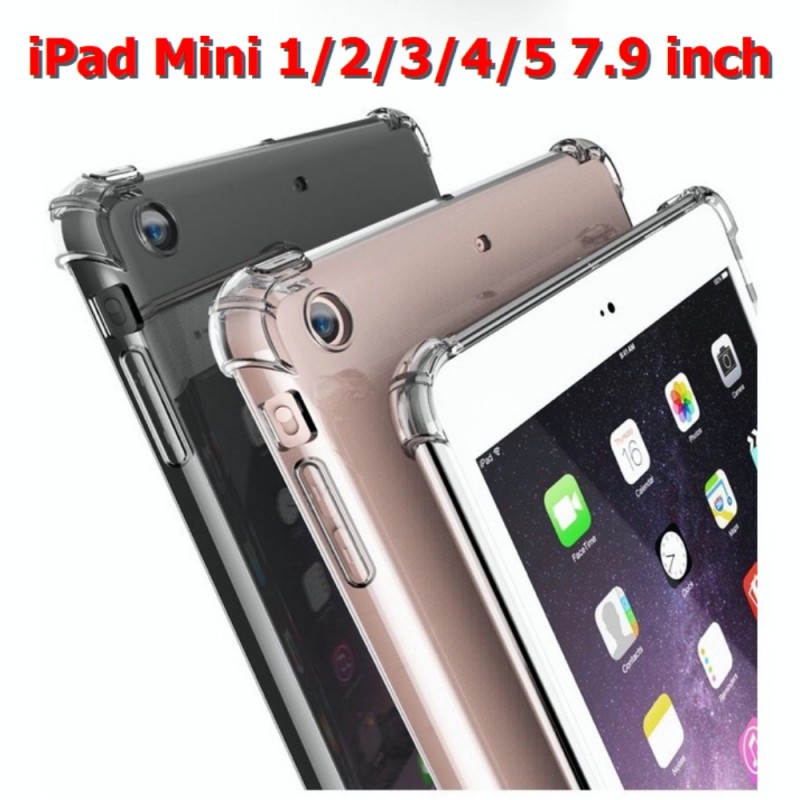 Ốp Lưng Máy Tính Bảng iPad Mini 7.9 inch 1 / 2 / 3 / 4 / 5 Dẻo Trong Chống Sốc Có Gù Bảo Vệ 4 Gốc Ốp Lưng Máy Tính Bảng iPad Mini 7.9 inch 1 / 2 / 3 / 4 / 5 Dẻo Trong Chống Sốc Có Gù Bảo Vệ 4 Gốc