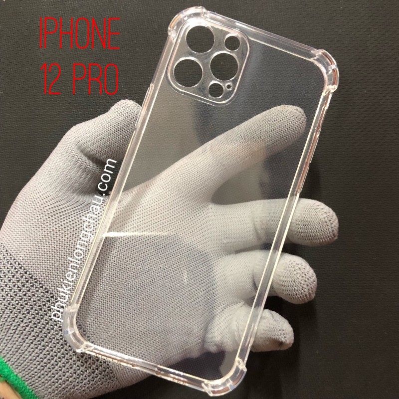 Ốp Lưng iPhone 12 Pro Dẻo Trong Suốt Chống Sốc Có Gù Bảo Vệ 4 Gốc Ốp Lưng iPhone 12 Pro Dẻo Trong Suốt Chống Sốc Có Gù Bảo Vệ 4 Gốc