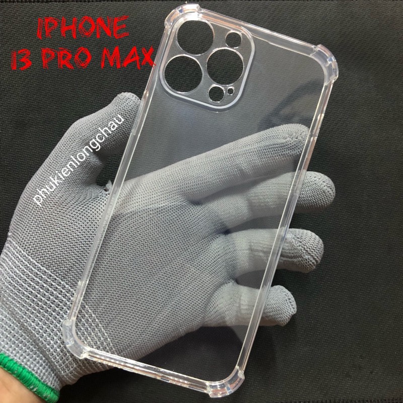 Ốp Lưng iPhone 13 Pro Max Dẻo Trong Suốt Chống Sốc Có Gù Bảo Vệ 4 Gốc Ốp Lưng iPhone 13 Pro Max Dẻo Trong Suốt Chống Sốc Có Gù Bảo Vệ 4 Gốc
