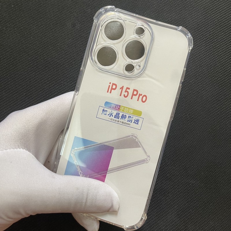 Ốp Lưng iPhone 15 Pro Dẻo Trong Suốt Chống Sốc Có Gù Bảo Vệ 4 Gốc Ốp Lưng iPhone 15 Pro Dẻo Trong Suốt Chống Sốc Có Gù Bảo Vệ 4 Gốc