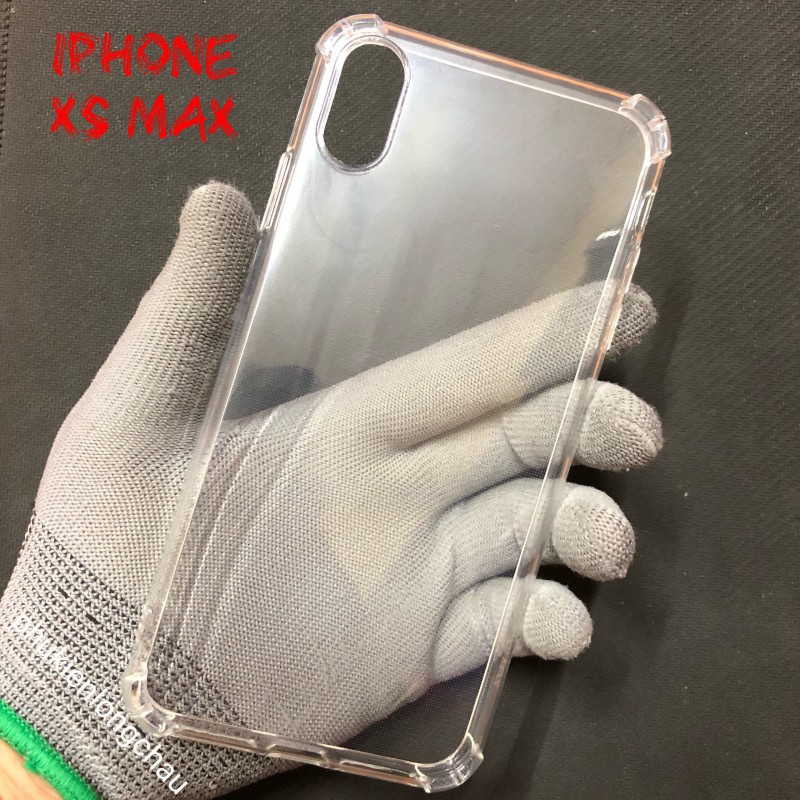 Ốp Lưng iPhone Xs Max Dẻo Trong Suốt Chống Sốc Có Gù Bảo Vệ 4 Gốc Ốp Lưng iPhone Xs Max Dẻo Trong Suốt Chống Sốc Có Gù Bảo Vệ 4 Gốc