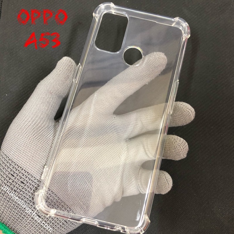 Ốp Lưng Oppo A53 / A32 Dẻo Trong Suốt Chống Sốc Có Gù Bảo Vệ 4 Gốc Ốp Lưng Oppo A53 / A32 Dẻo Trong Suốt Chống Sốc Có Gù Bảo Vệ 4 Gốc