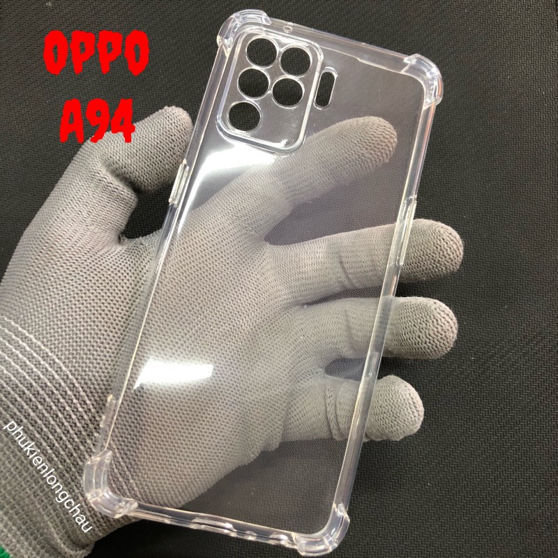 Ốp Lưng Oppo A94 4G Dẻo Trong Suốt Chống Sốc Có Gù Bảo Vệ 4 Gốc Ốp Lưng Oppo A94 4G Dẻo Trong Suốt Chống Sốc Có Gù Bảo Vệ 4 Gốc